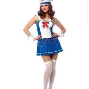 Sexy sailor girl pin up dress costume medium
